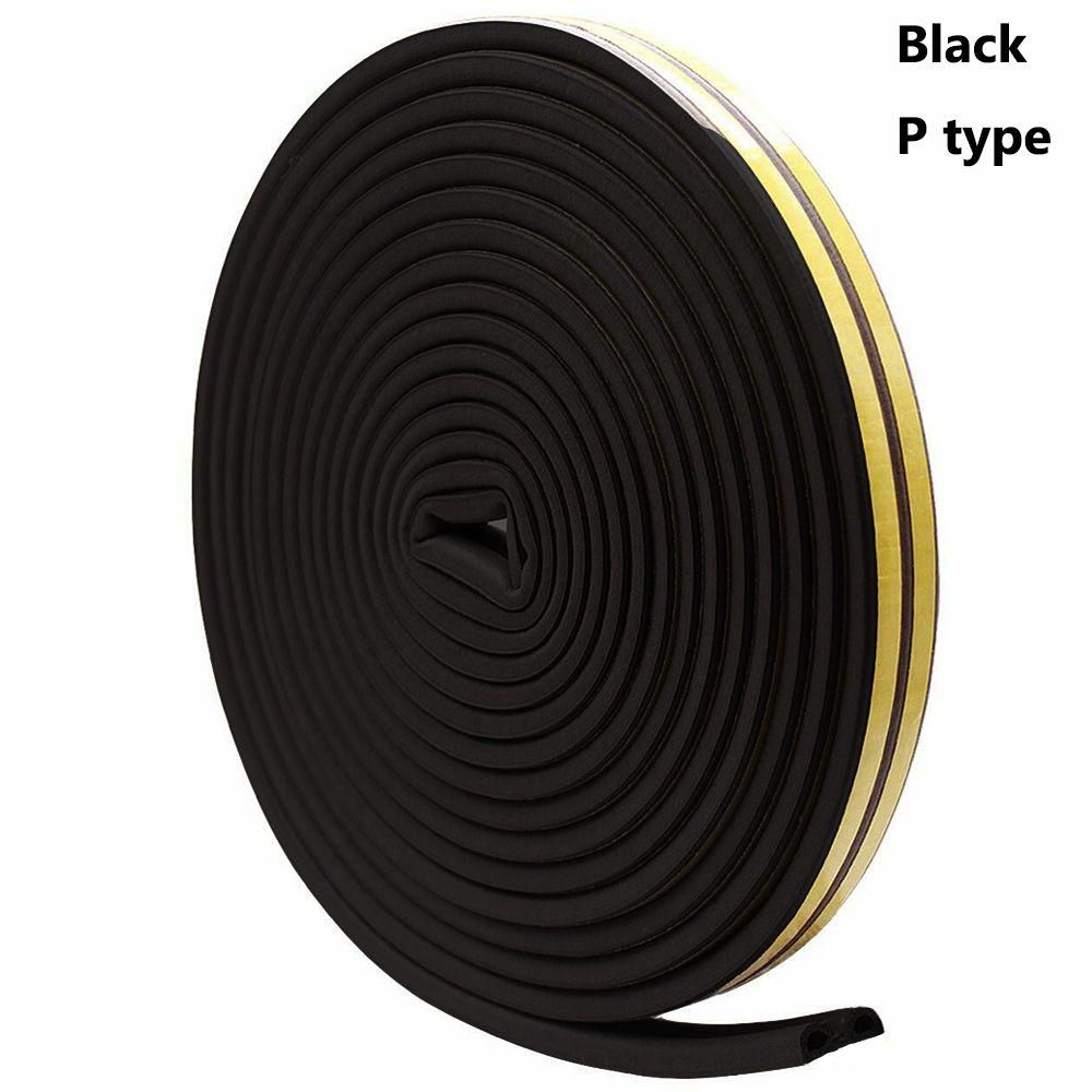 5/10m Home Noise Insulation Rubber Weather Strips Seal Strip Window Door Foam Draught Excluder