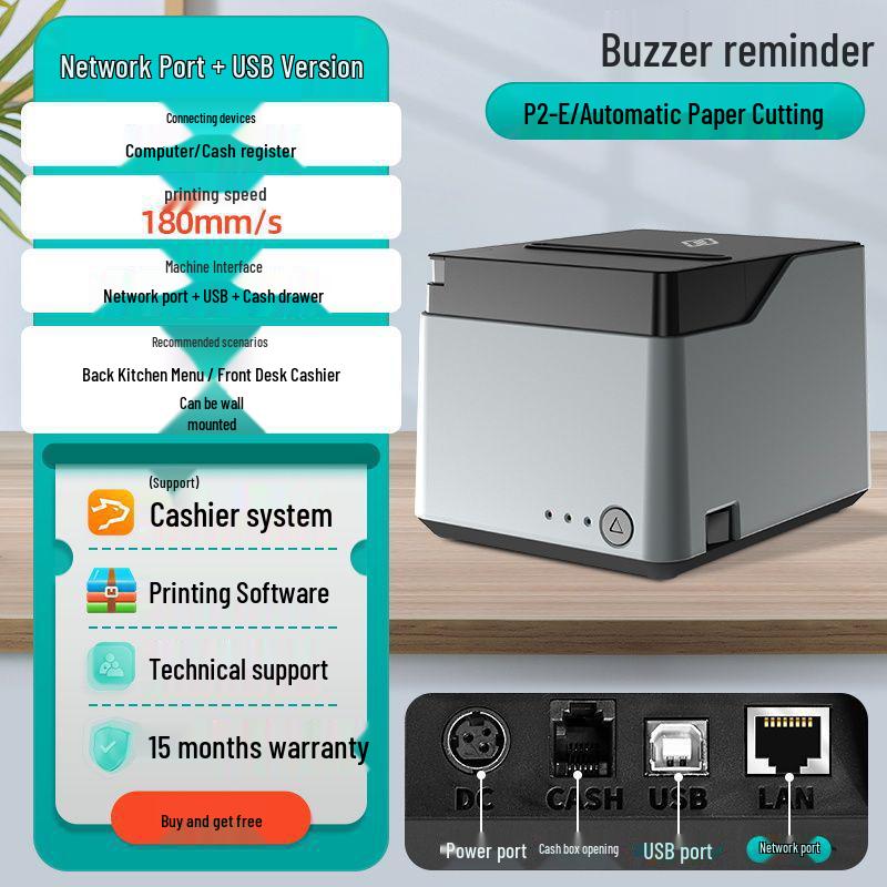 Bluetooth Thermal Receipt Printer for Kitchen & Front Desk Orders