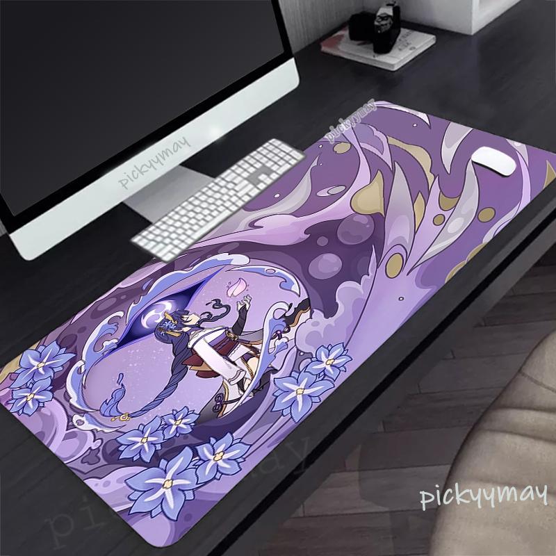 Large Mousepad Gamer Mousepads Keyboard Mat Anime Desk Rug Genshin Impact Pc HD Desk Mats Company Mouse Pad For Gift