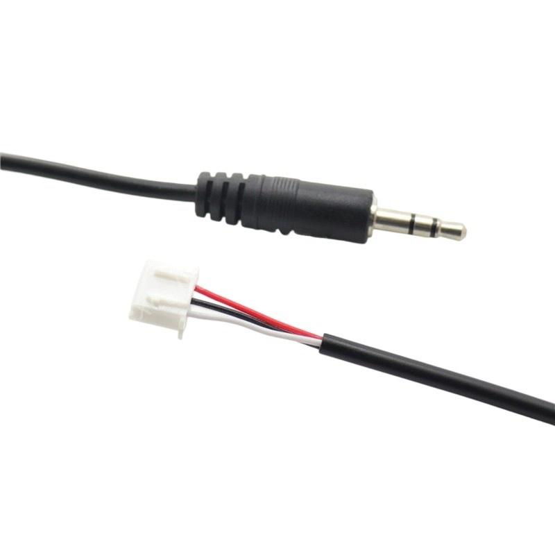 Jack 3.5Mm Aux Audio Cable To Xh2.54 3P Terminal Male To Male Female 3 Core Stereo Audio Cable Amplifier Extended Line