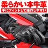 Daytona Motorcycle Gloves Genuine Leather Hard Protector Smartphone Compatible Cow Leather Punching Mesh Protector Gloves Black XL Size 18914