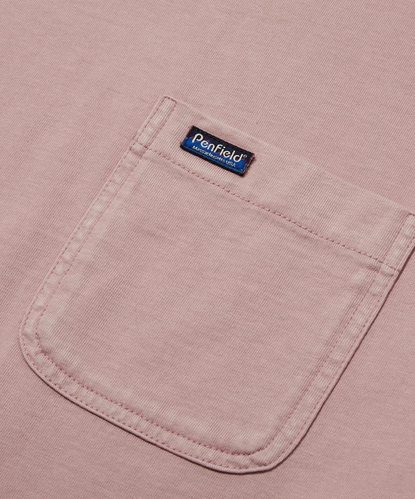 PENFIELD Винтажная серия Свободная футболка с принтом на спине Короткий рукав Лососевый_Fs2Kt54U