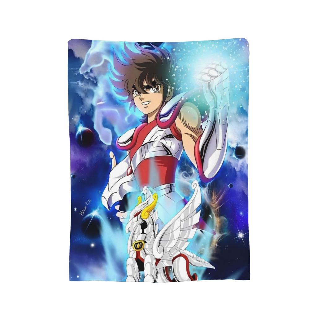 Saints Seiyas Blanket Fleece Knights of the Zodiac Soft Throw Blanket for Home Couch Bedroom Quilt