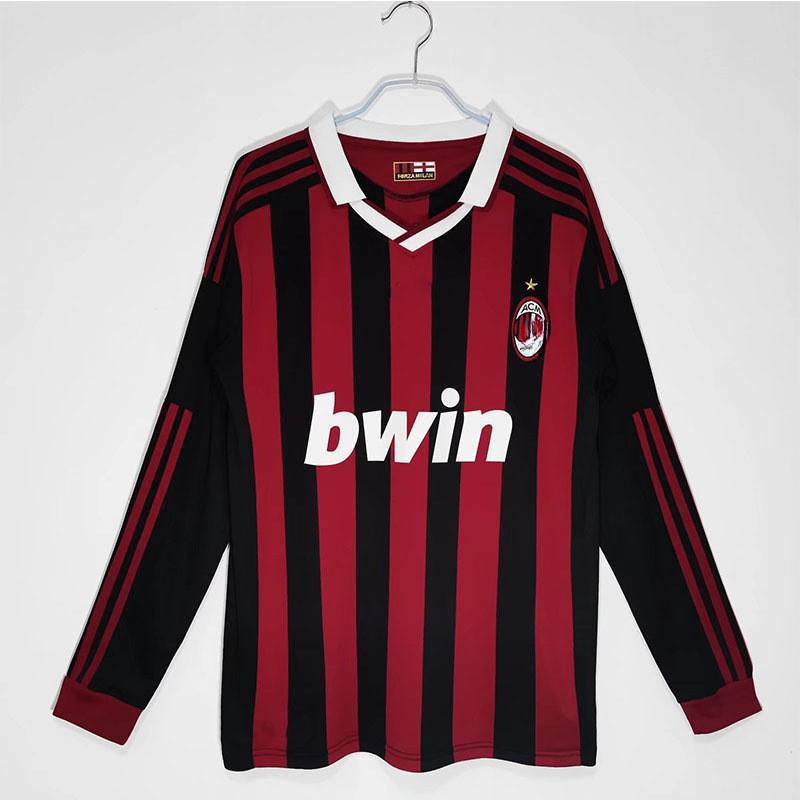 Long Sleeve Retro Football Jersey Men Classic Club National Team Style Sports Training Wear