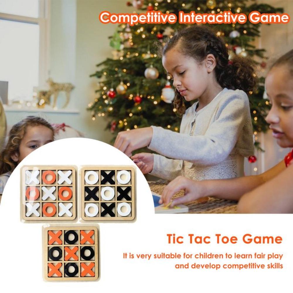 Educational Toys Puzzle Table Game XO Chess Game Interest Chess Board Game Tic Tac Toe Game