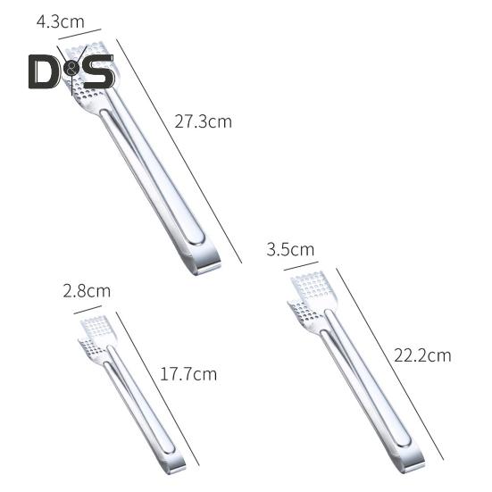 Stainless Steel Practicability Food Tong Heat Insulation Comfortable To Grip Versatile Bread Clip Kitchen Supplies