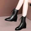 Круглый носок, зима 2024, женские туфли до середины голени, высокие каблуки, элегантные женские полусапожки, качественные трендовые рабочие ботинки для косплея, новинка