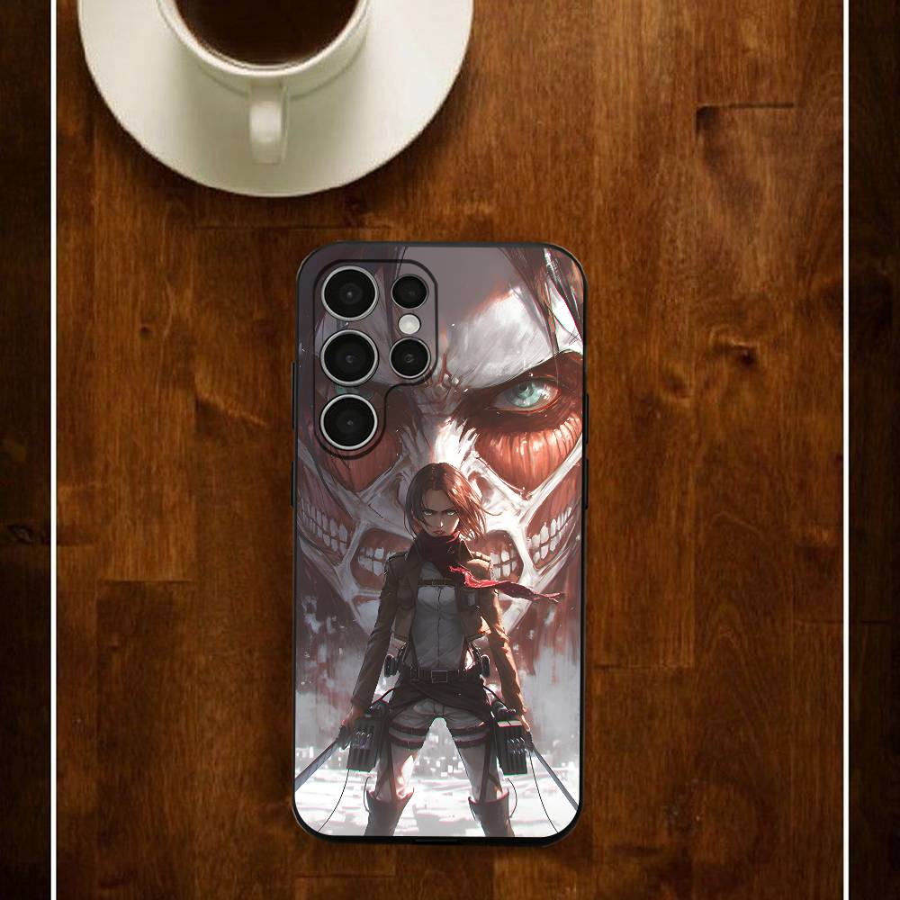 Eren M-Mikasa Armin Levi Phone Case For Samsung S24 25 23 22 21 20 Plus Ultra 5G Lite Shockproof Cover