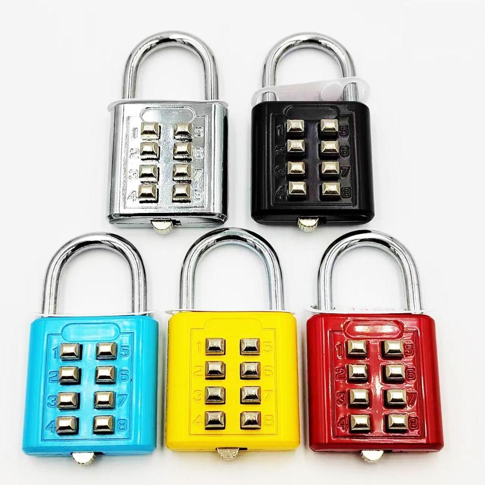 Smart Lock Combination Padlock 8 Digits Luggage Lock Travel Accessories Number Lock Suitcase