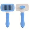 1 Pet Brush with Easy-to-clean Buttons, a Pet Massage Comb for Effective Detangling and Hair Removal, with an Ergonomic