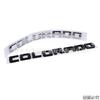 1Pc Colorado customization stickers Chevrolet pickup truck decals ABS rear cargo compartment lettering stickers.