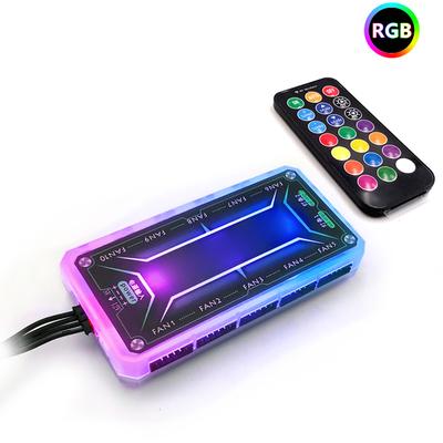 RGB Корпус Вентилятор Материнская Плата Контроллер Сильное Проникновение Музыка Сенсорный Ритм ABS RGB Материнская Плата