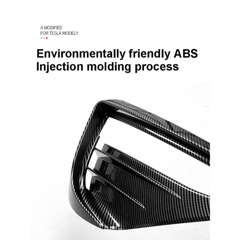 Для Tesla Model Y противотуманная фара, спойлер, накладка, защитная крышка, гав, зуб, ветер, нож, АБС-пластик, декоративная наклейка, автомобильные аксессуары