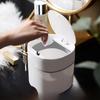 Mini Desktop Push-Cover Trash Can – Stylish Household Wastebasket