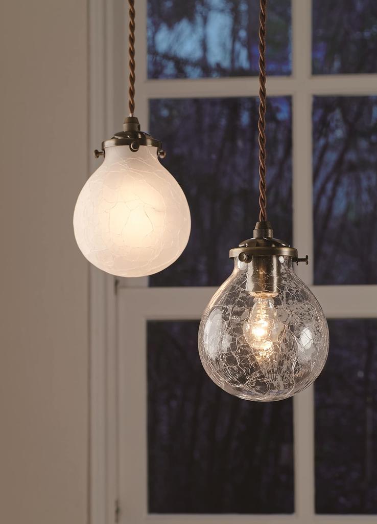 Interform LT-9825CR Marvel Pendant Light (Bulb not included, sold separately) Clear Glass Nordic Drop Pattern