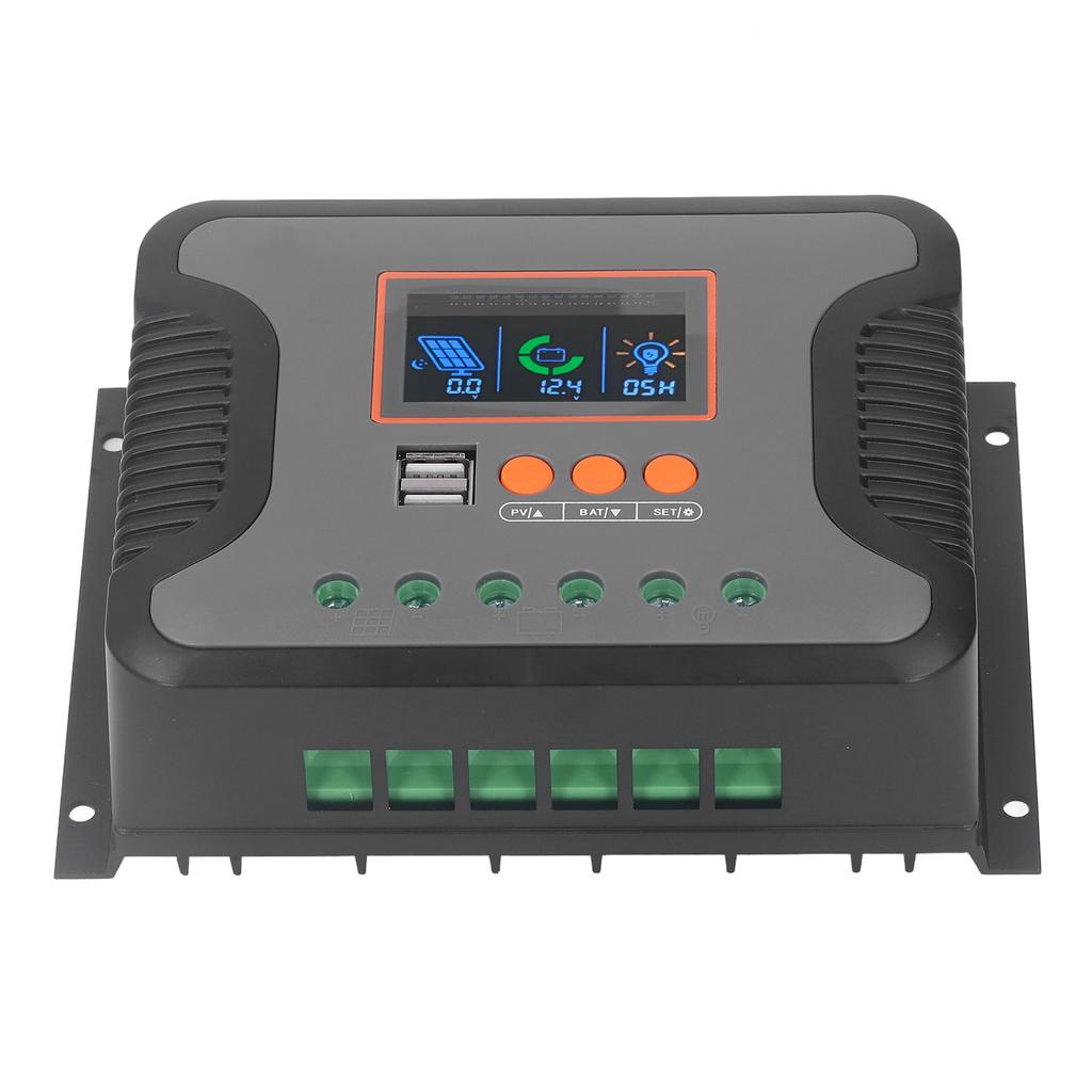 PowMr PWM контроллер солнечного заряда 60A 12V 24V 36V 48V 2 USB порта регулируемый ЖК-дисплей AGM Gel Floo