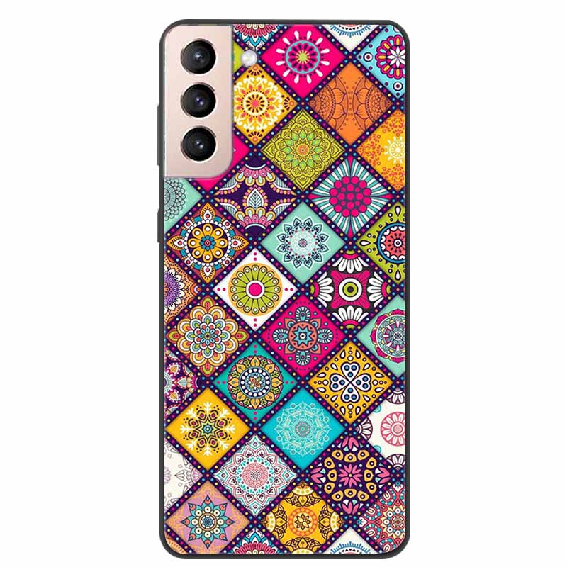 Для Samsung Galaxy S21 FE 5G чехол с мультяшной росписью, мягкие чехлы из ТПУ для телефонов Galaxy S21FE S 21 FE, силиконовая задняя крышка, милый чехол