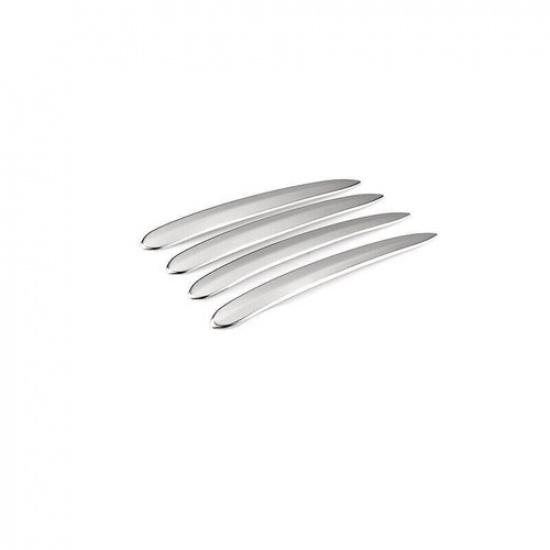 For BMW X3 G01 18-24 Silver Steel Exterior Outside Door Handle Cover Trim