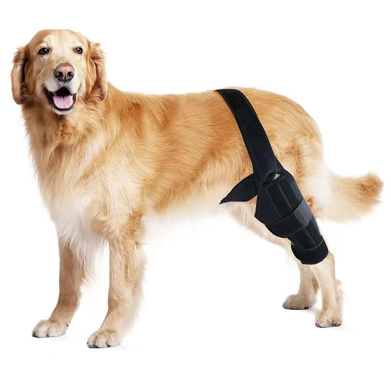 Собачий наколенник Pet Knee Pads для поддержки при травме крестообразной связки Регулируемые Ноги Собачий Защитный Поддерживающий Защищает Бандаж