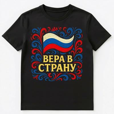 Russian Pride Faith In Country Enthusiast Art Unisex T-shirt Tops Tees Unisex