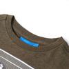 Kids Long Sleeve T Shirt Khaki Melange 116