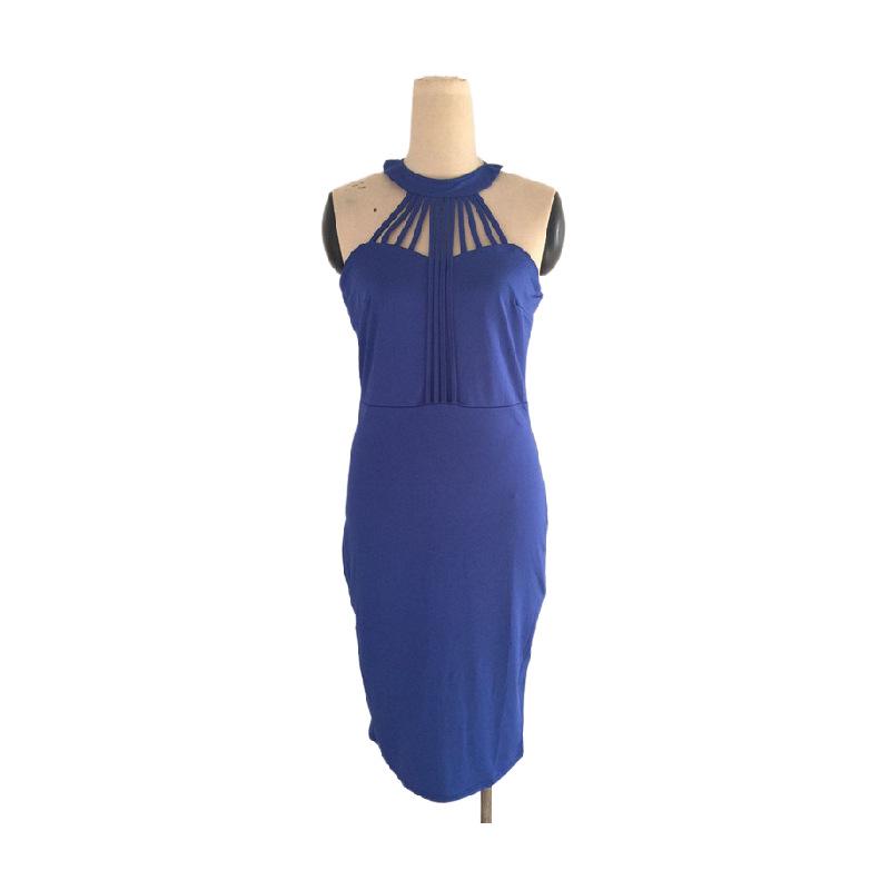 Платье European Station N320 без рукавов с круглым вырезом