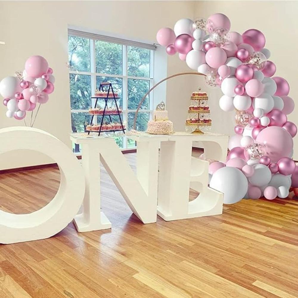 Balloons Garland Arch Kit Valentine's Day Decorations Confetti Birthday Party Balloons for Baby Shower Bridal Wedding Birthday Anniversary Party