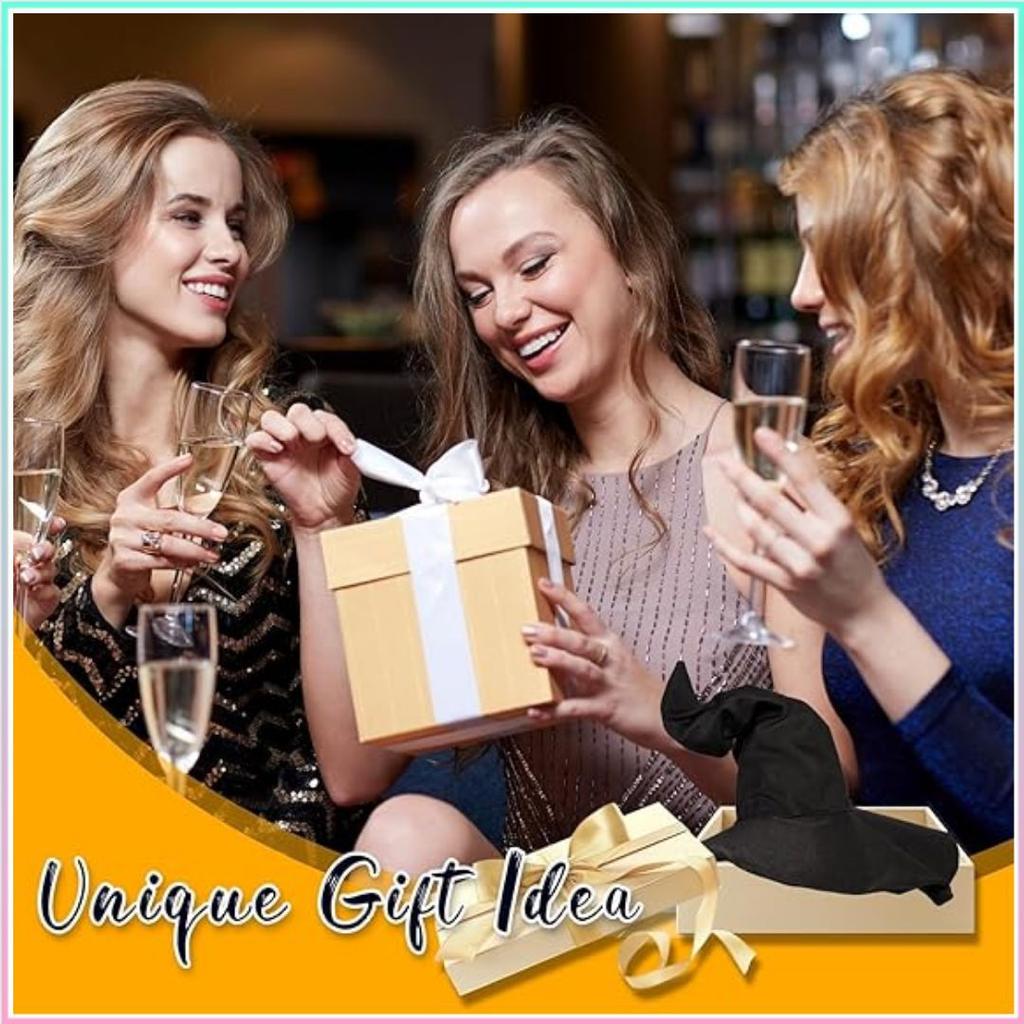 Костюм на Хэллоуин, Колпак ведьмы с острым концом, Черный, Шляпа ведьмы, Высокое качество, Хэллоуин, Декоративная шляпа ведьмы