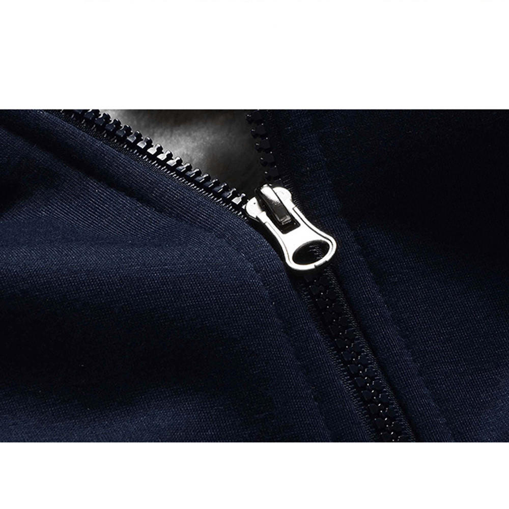 Мужская толстовка с капюшоном M-5XL, зимняя теплая флисовая куртка на молнии, верхняя одежда, пальто