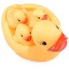 4Pcs/Set Cute Baby Bath Bathing Rubber Race Duck Toys Squeaky Yellow Ducks
