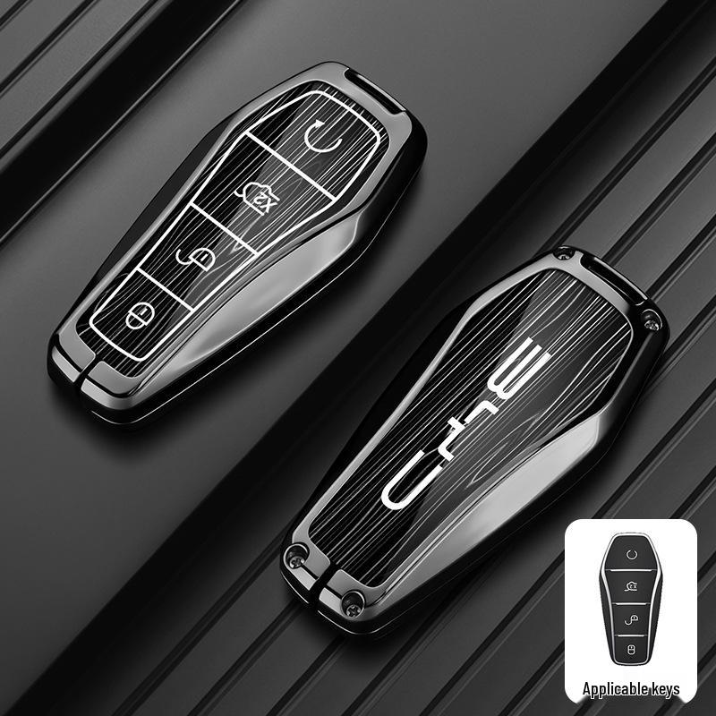 Металлический чехол-брелок BYD S7 для S6, F3, G6, E6, G3, L3, F0, M6 - Металлический корпус ключа