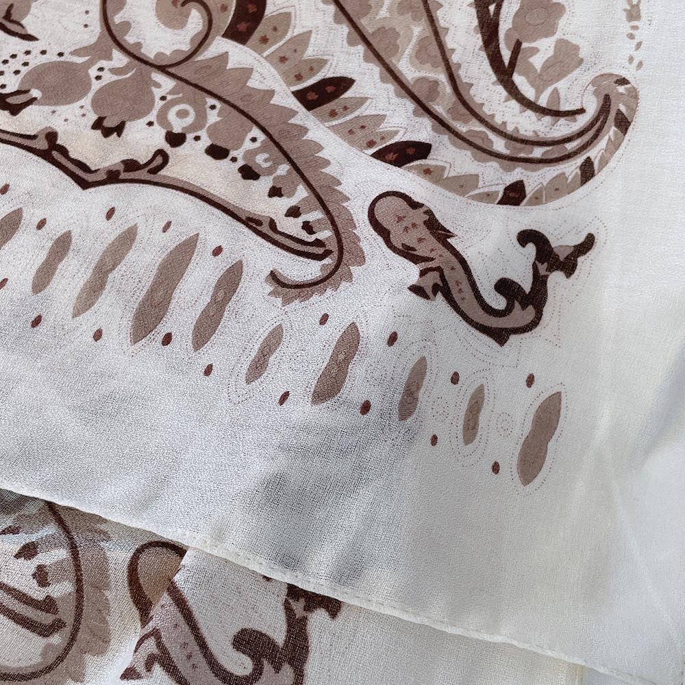 Осенне-зимний этнический хлопковый льняной шарф: Уютная длинная шаль для женщин