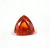 3.90 Carat Washington's Birthday Trillion Shape Orange Sapphire Certified Sri Lanka Gemstone SN537