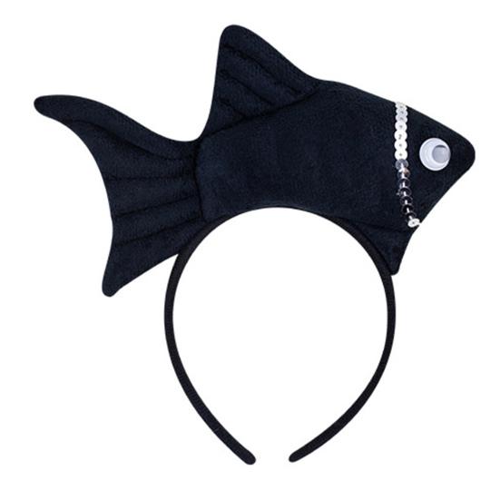 Повязка на голову в виде золотой рыбки, обруч для волос в виде рыбки, регулируемая повязка на голову, реквизит для косплея, вечеринки, дня рождения, принадлежности