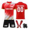 Personalised Shirts Kit Mens Girls With Name Number Custom Football Jerseys For Boys Training Suit