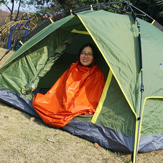 Emergency Sleeping Bag Waterproof Portable Thermal Blanket Lightweight Outdoor Camping Backpacking Hiking Adults Survival