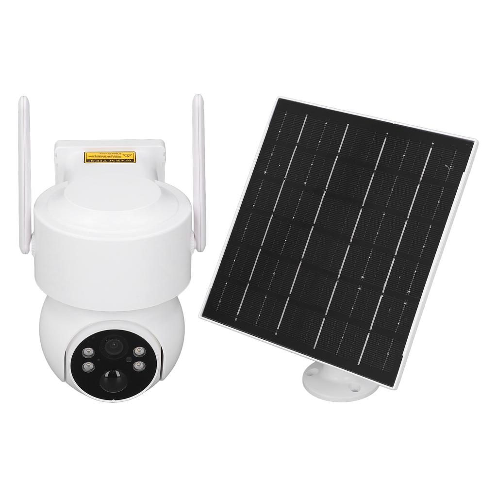 2K Solar Security Cameras AI Motion Detection Color Night Vision 360 Deg View 2 Way Talk IP66 Water