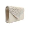 Women's Fashion Elegant Silk Belt Drill Clutch Evening Prom Handbag Purse