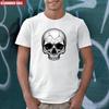 Cracked Skull Men's T Shirt Cool Printed Short Sleeve Pure Cotton Gifts Tee Top