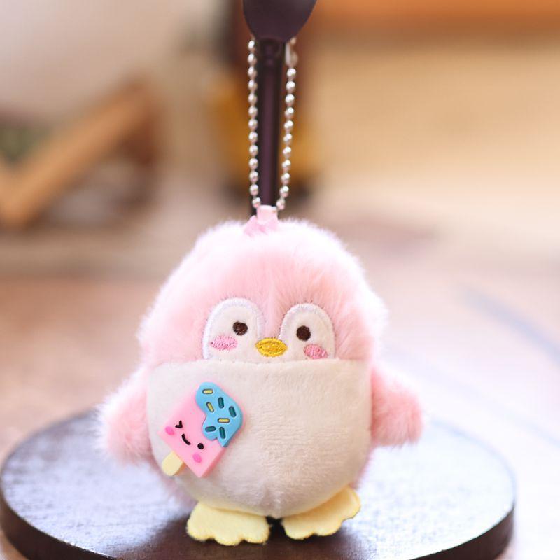 Милая мультяшная плюшевая кукла в виде пингвина, животное, мягкие игрушки, брелок, подвеска на сумку, креативное украшение для подвешивания на рюкзак, подарок, тряпичная кукла, брелок