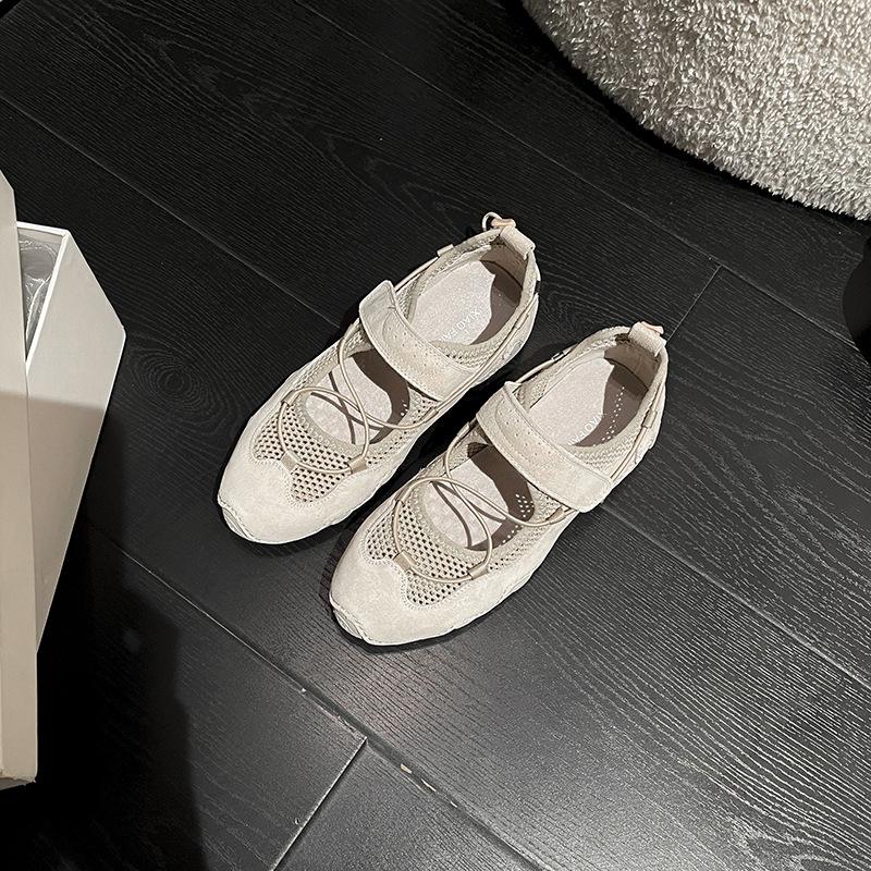 Повседневная обувь Мэри Джейн женская обувь лето новая мягкая подошва спортивная обувь женская универсальная на плоской подошве одинарная обувь сандалии