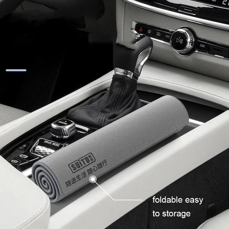 Автомобильное полотенце из кораллового вельвета для очистки, Супервпитывающее полотенце для сушки автомобиля, Двустороннее полотенце для мытья и очистки, Автомобильная чистящая ткань, Аксессуары