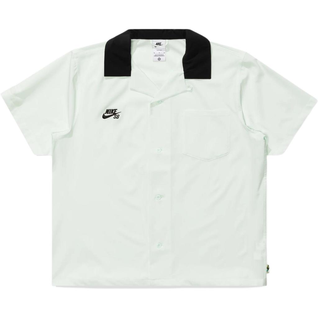 New Nike Sb Short Sleeve Button Up Skate Bowler Shirt FZ4058-394
