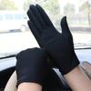 1Pair Women Thin Stretch Gloves Pure Color Driving Short Gloves Sun Protection Gloves  Summer