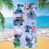 Western Anime Pattern Soft Thick Microfiber Large Towel For Children Beach Swimming