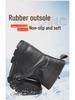 Men's Cotton Leather Snow Boots, Anti-Skid Fur-Lined, High Top for Middle-Aged & Elderly.
