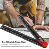 200 мм 2 в 1 Цифровой угломер Инструмент Инклинометр Гониометр Транспортир