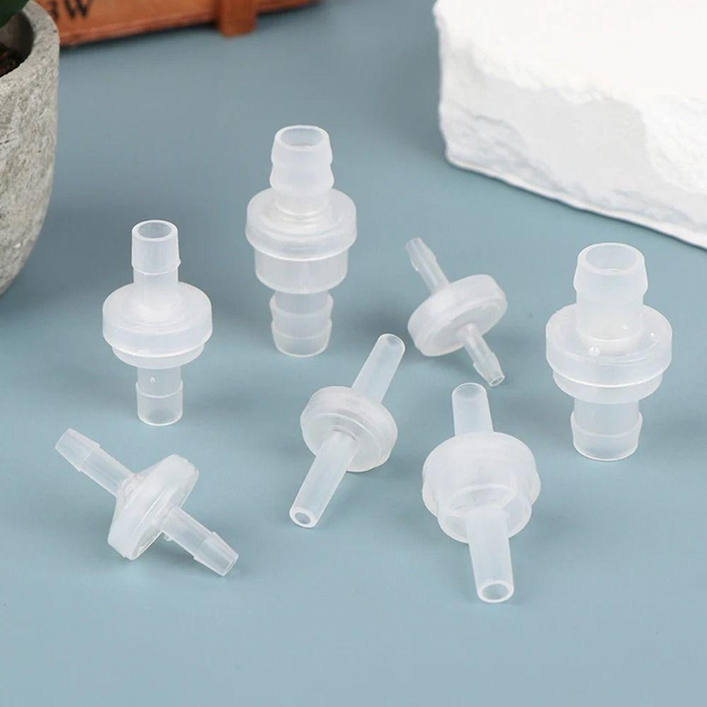 1/5Pcs Pagoda Inline One-Way Valve One Way Non-Return Fluid Stopper New Plastic Check Valve