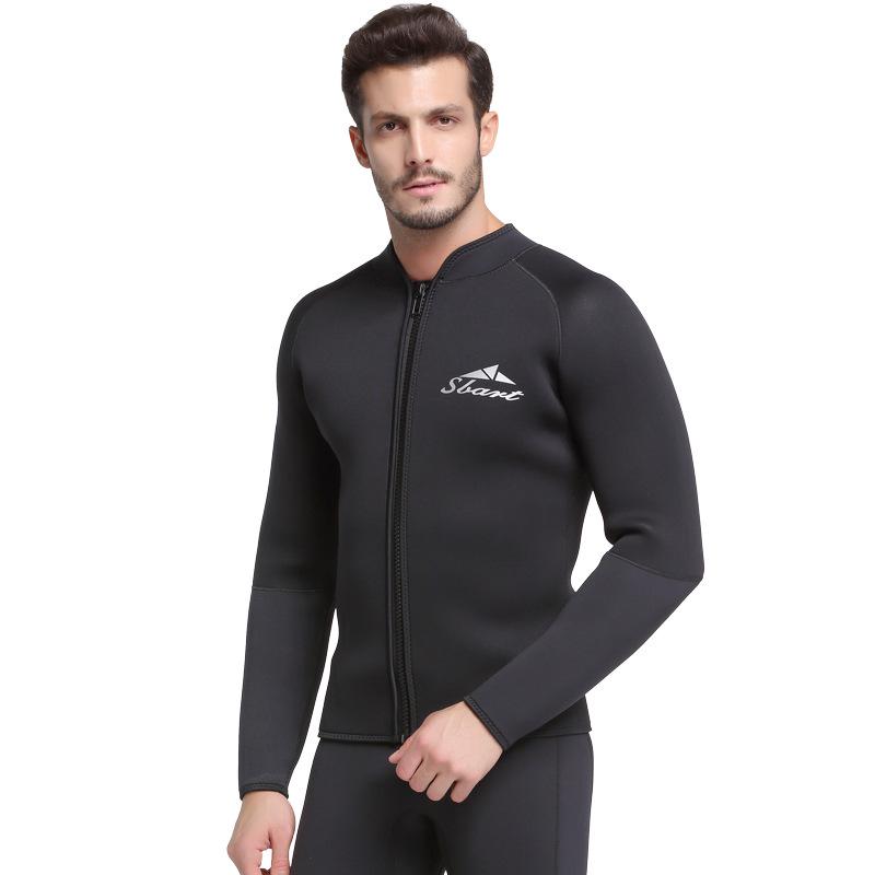 5MM Sharkbat Wetsuit: Unisex Fleece-Lined, Cut & Puncture-Resistant, Compression Deep Diving Two-Piece Surf Suit