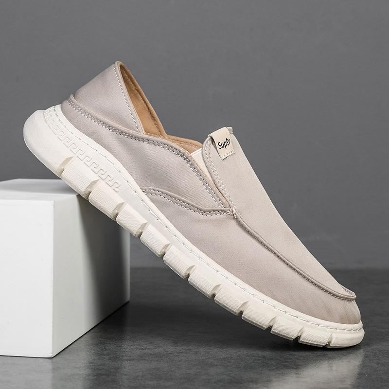 Male Comfortable Slip Shoes Mens On Canvas Shoes Men Breathable Office Business Work Casual Shoes Male Lazy Shoes